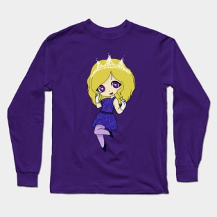 stars girl chibi Long Sleeve T-Shirt